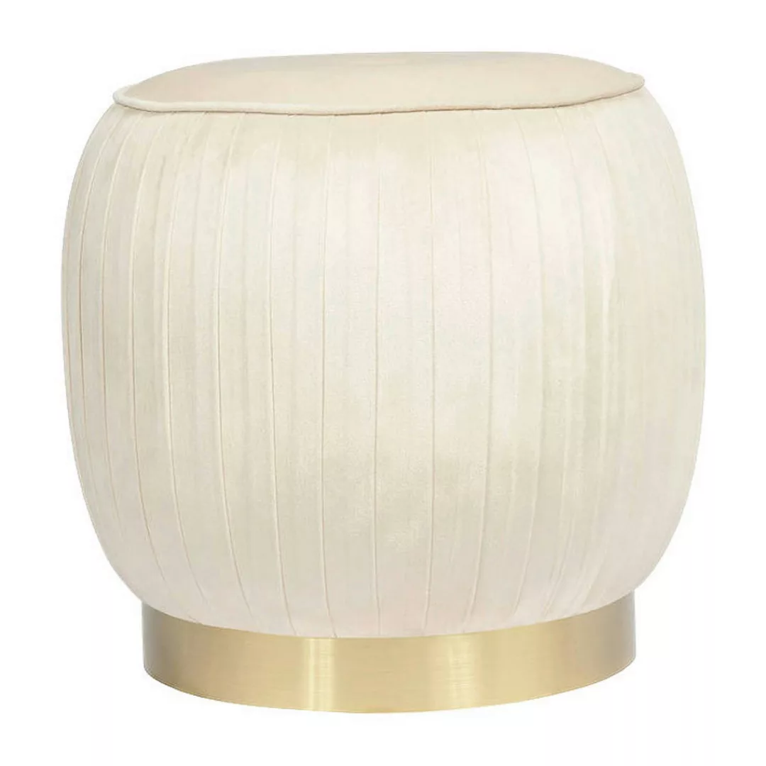 360 Living Hocker Lilje 101 creme H/D: ca. 42x43 cm günstig online kaufen