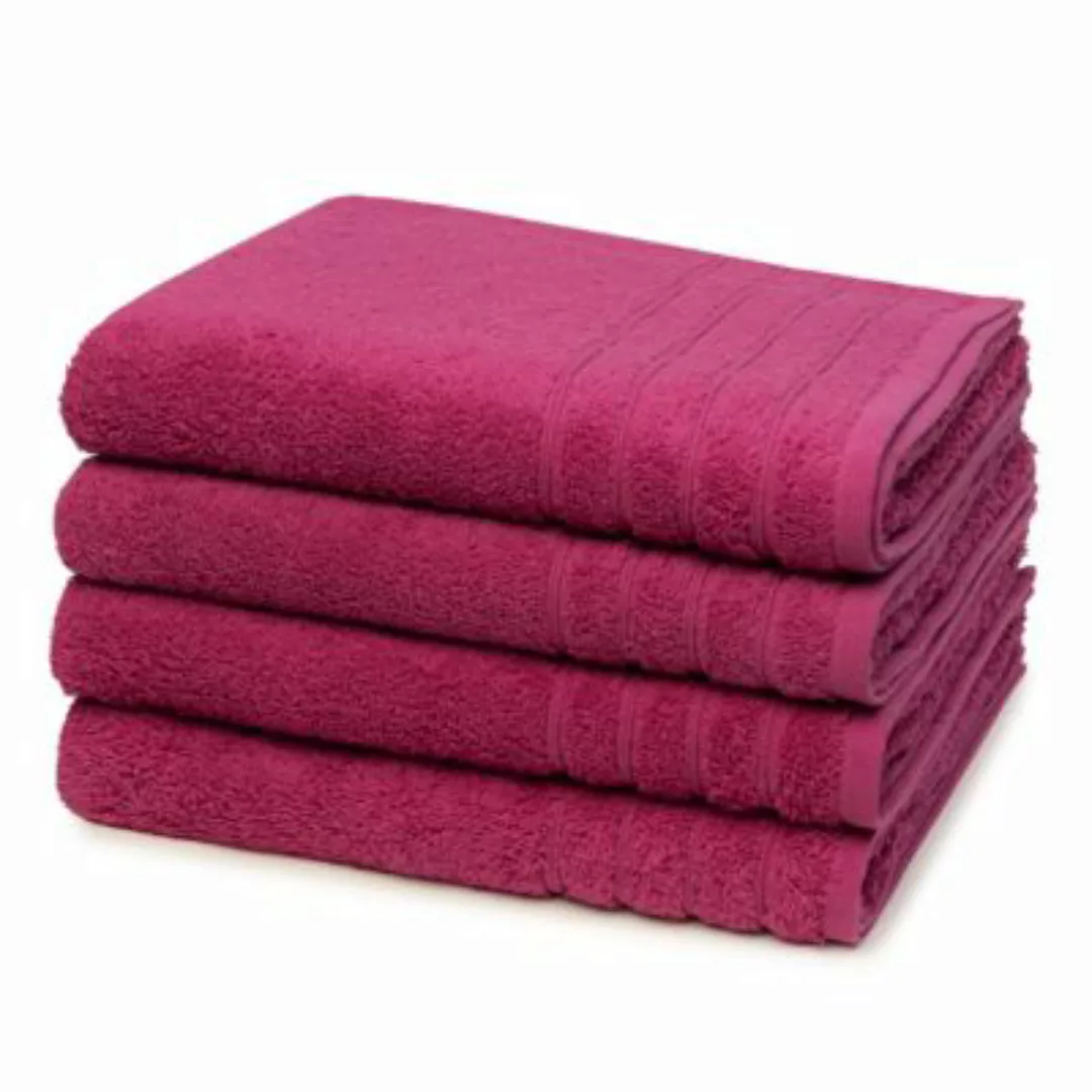 wewofashion® 4 X Handtuch - im Set AIDA Handtücher lila günstig online kaufen