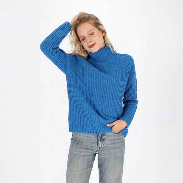 halsüberkopf Accessoires Strickpullover Stehkragen aus hochwertigem Wollmix günstig online kaufen