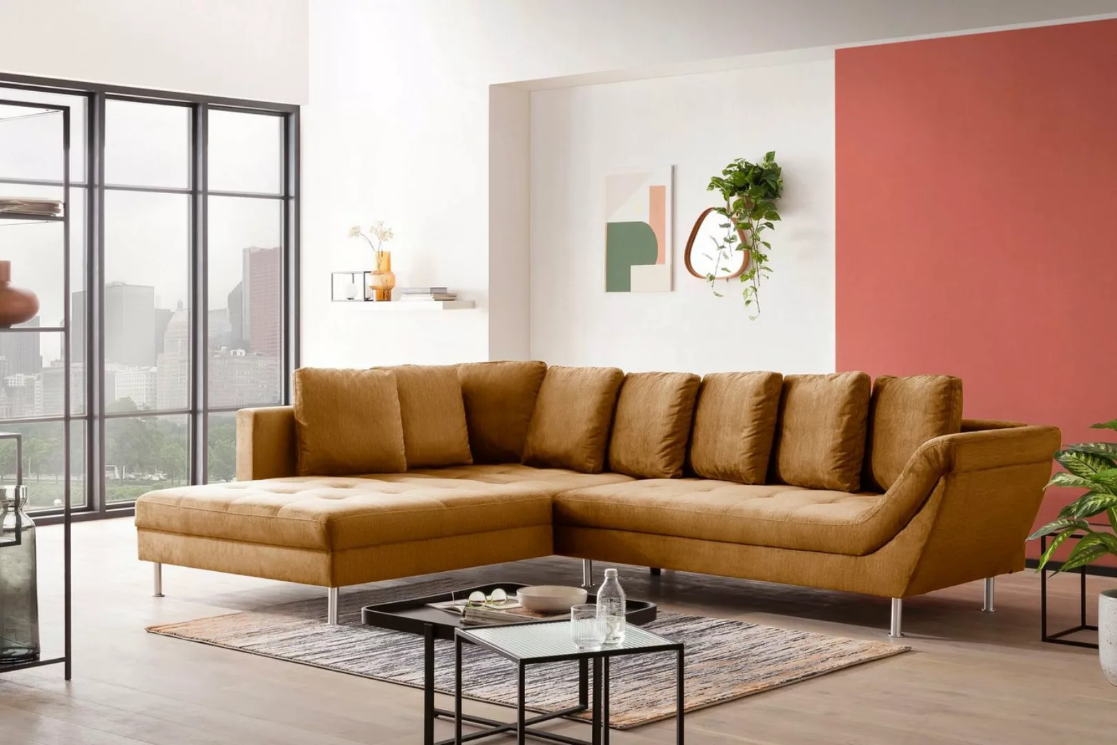 exxpo - sofa fashion Ecksofa Laconi, L-Form, In hochwertiger Verarbeitung, günstig online kaufen