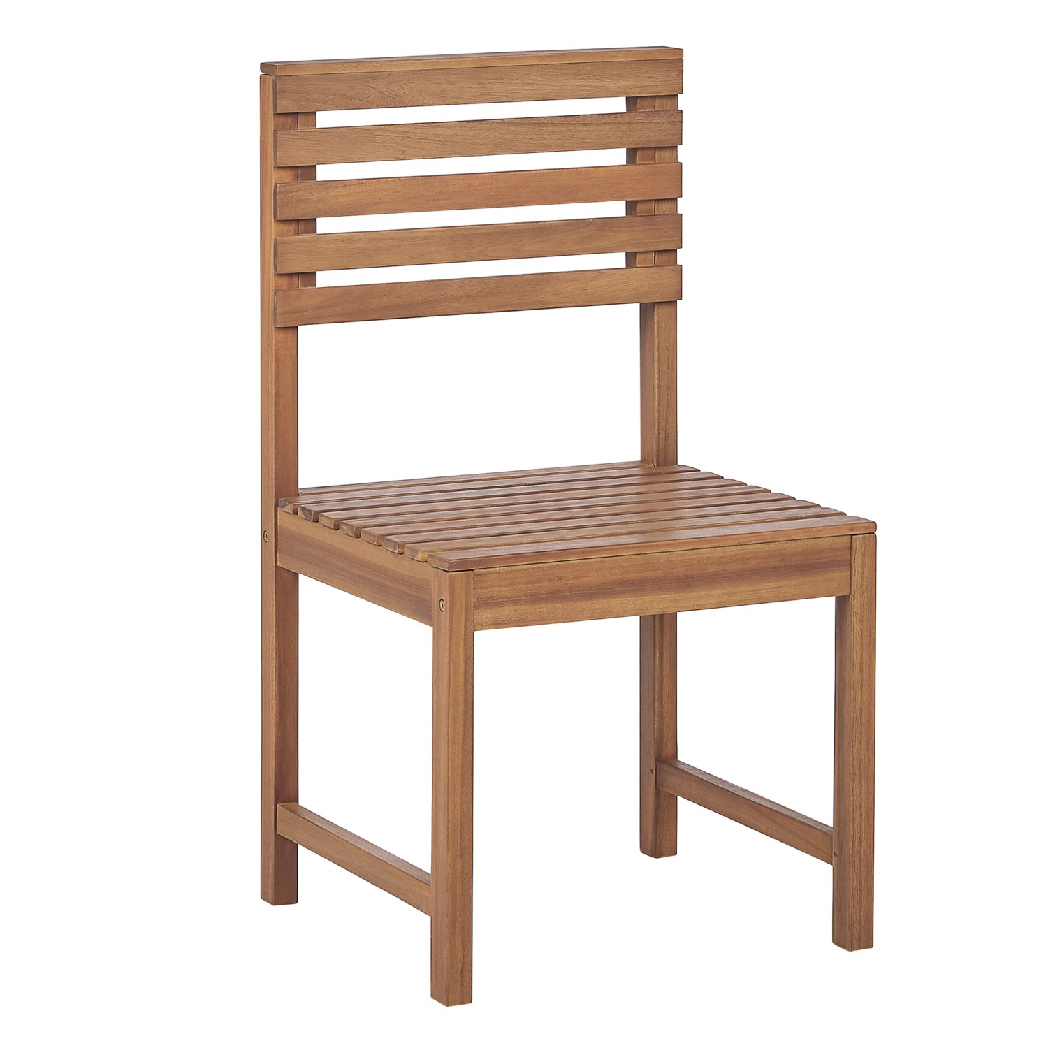 Beliani Gartenstuhl Heller Holzfarbton 50x50x92 günstig online kaufen