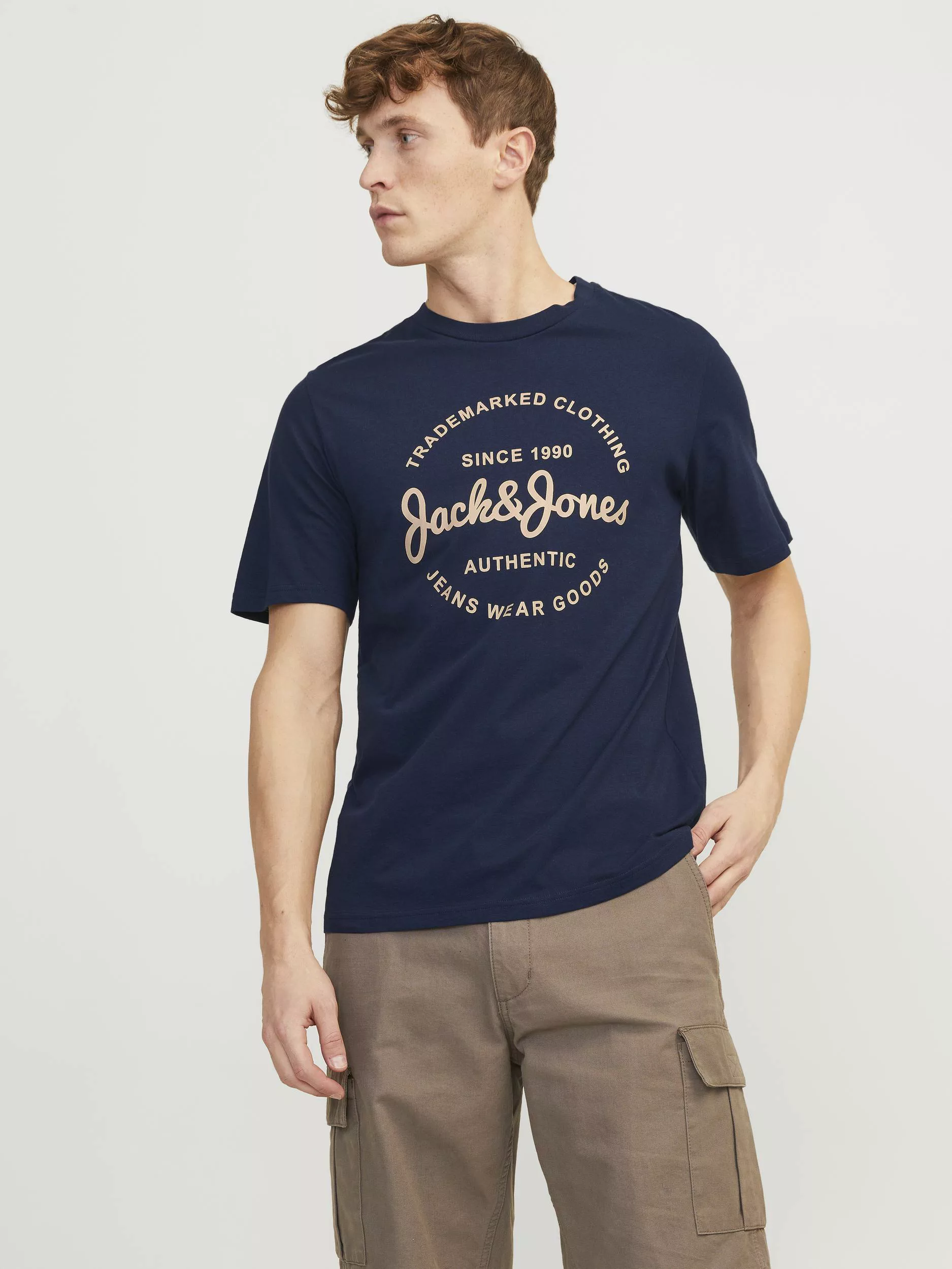 Jack & Jones Kurzarmshirt "JJFOREST TEE SS CREW NECK" günstig online kaufen