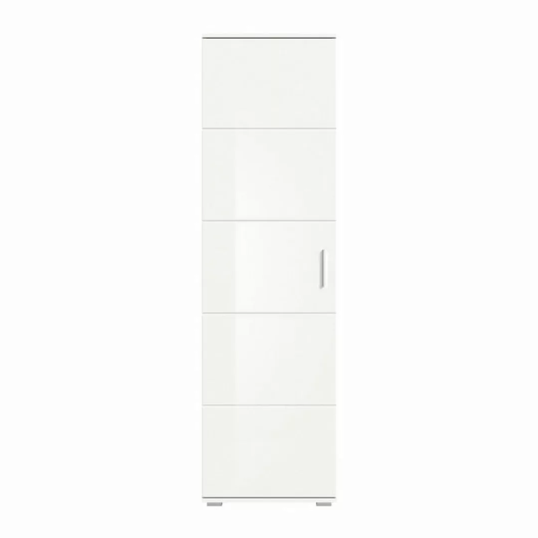 Newroom Hochschrank Prenix Hochschrank weiß NB weiß HG Modern Schrank Mehrz günstig online kaufen