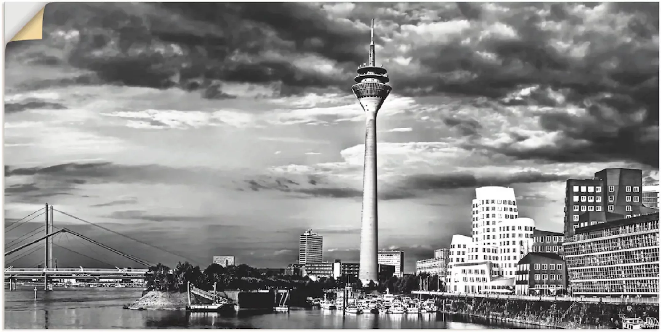 Artland Wandbild "Düsseldorf Collage Skyline 10", Deutschland, (1 St.) günstig online kaufen