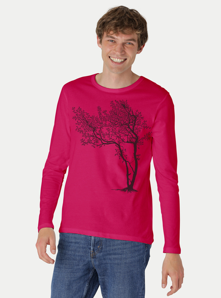 Bio-herren-langarmshirt Fancy Tree günstig online kaufen