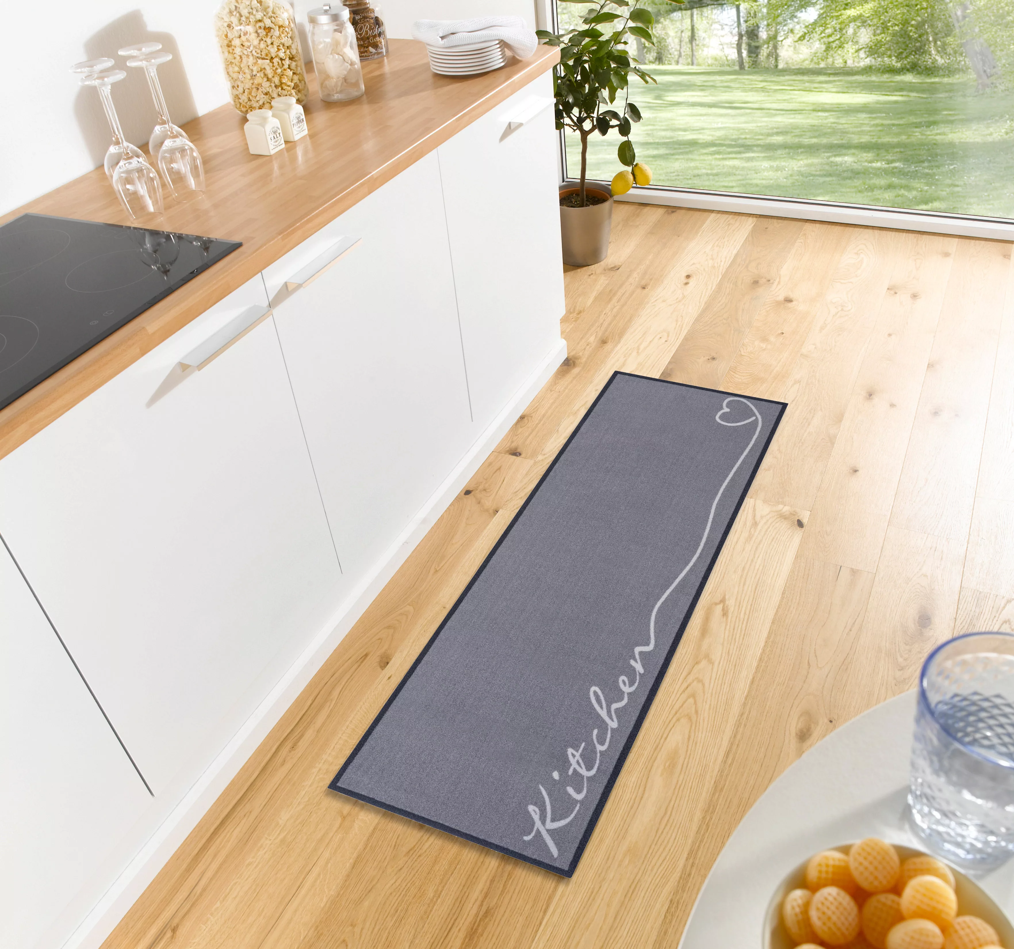 HANSE Home Küchenläufer »Kitchen Herz«, rechteckig, 5 mm Höhe, Läufer, Ruts günstig online kaufen