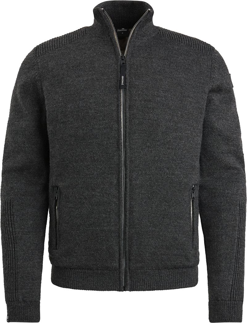 Vanguard Strickjacke Wool Blend Anthrazit - Größe 3XL günstig online kaufen