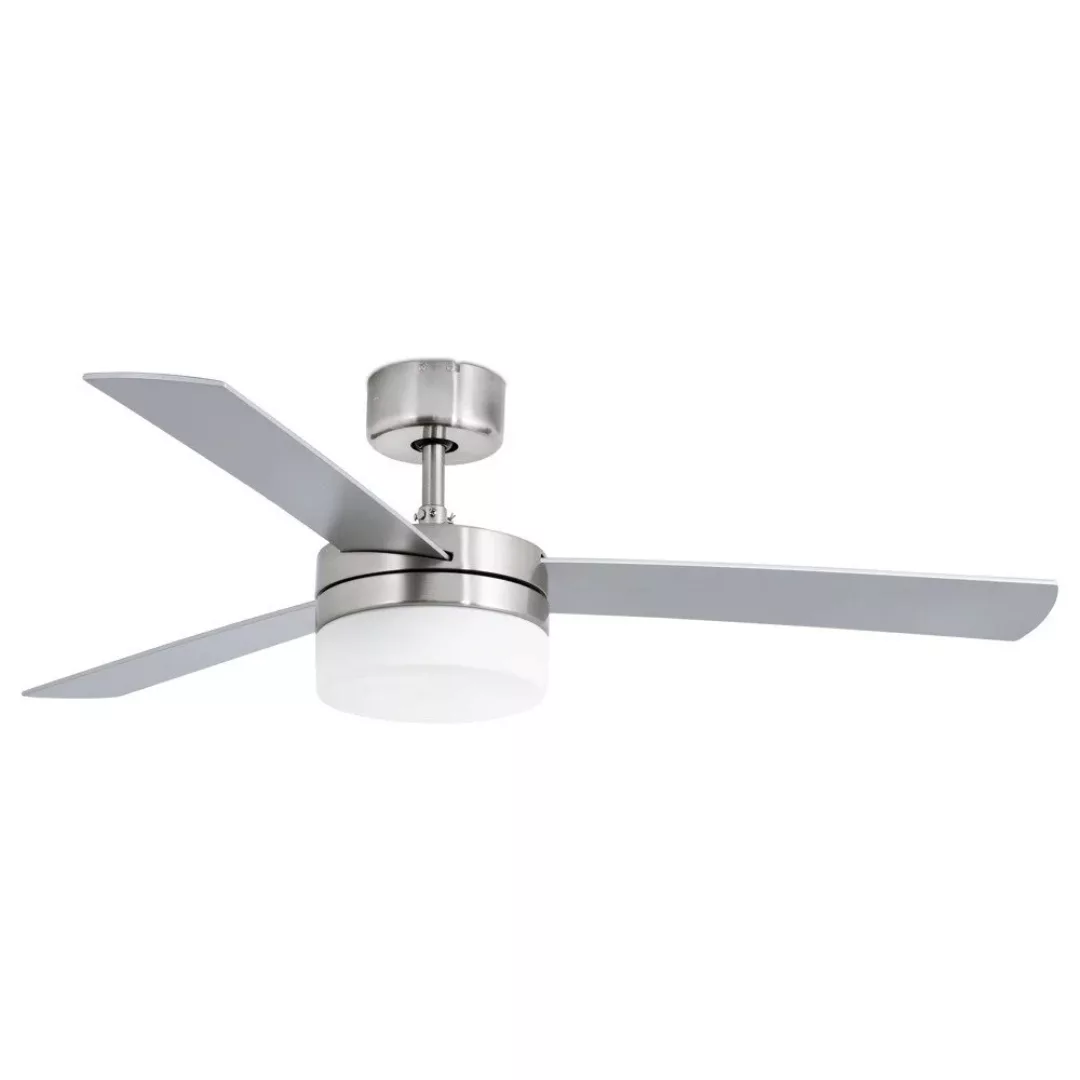 Deckenventilator Panay mit Leuchte nickel/mahagoni günstig online kaufen