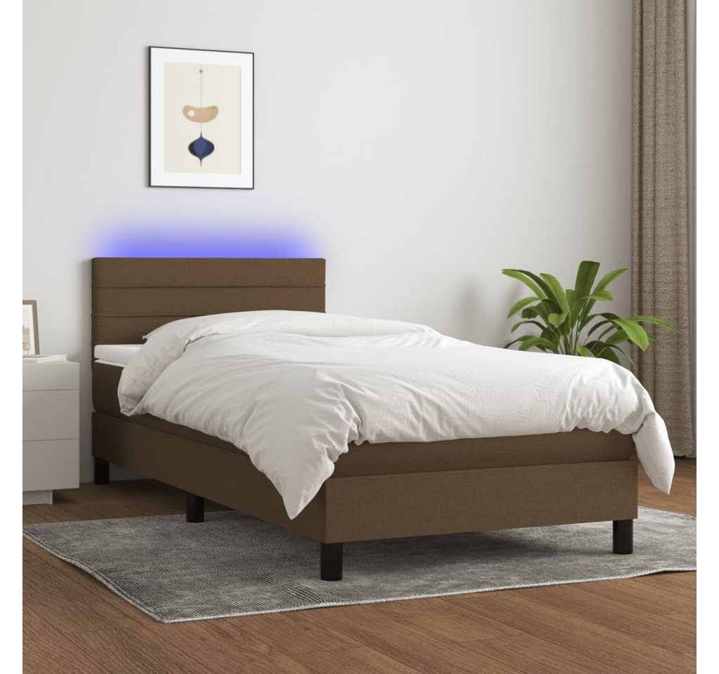 vidaXL Boxspringbett Bett Boxspringbett komplett mit Matratze & LED Stoff ( günstig online kaufen