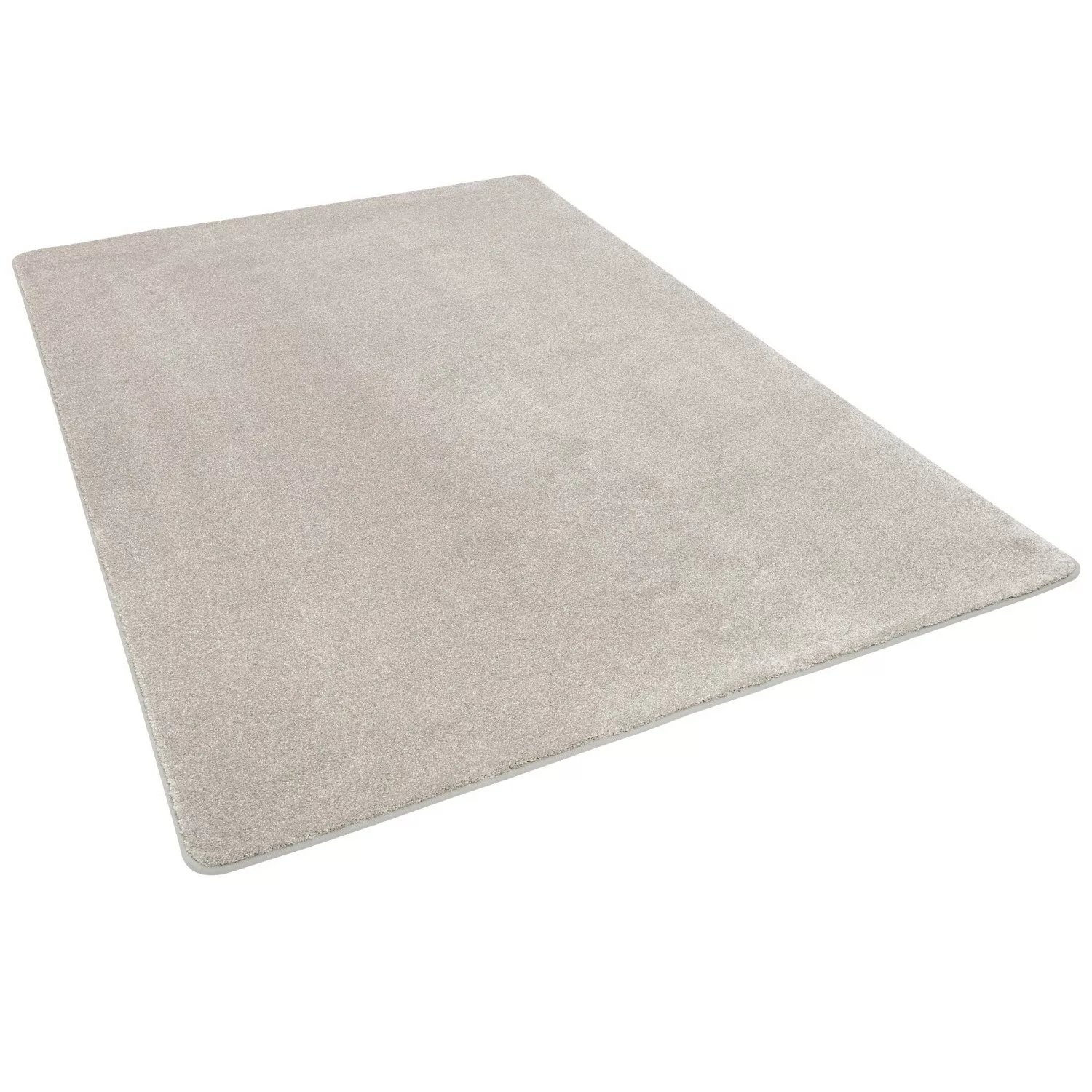 Snapstyle Hochflor Luxus Velours Teppich Touch Silbergrau 100x100cm günstig online kaufen