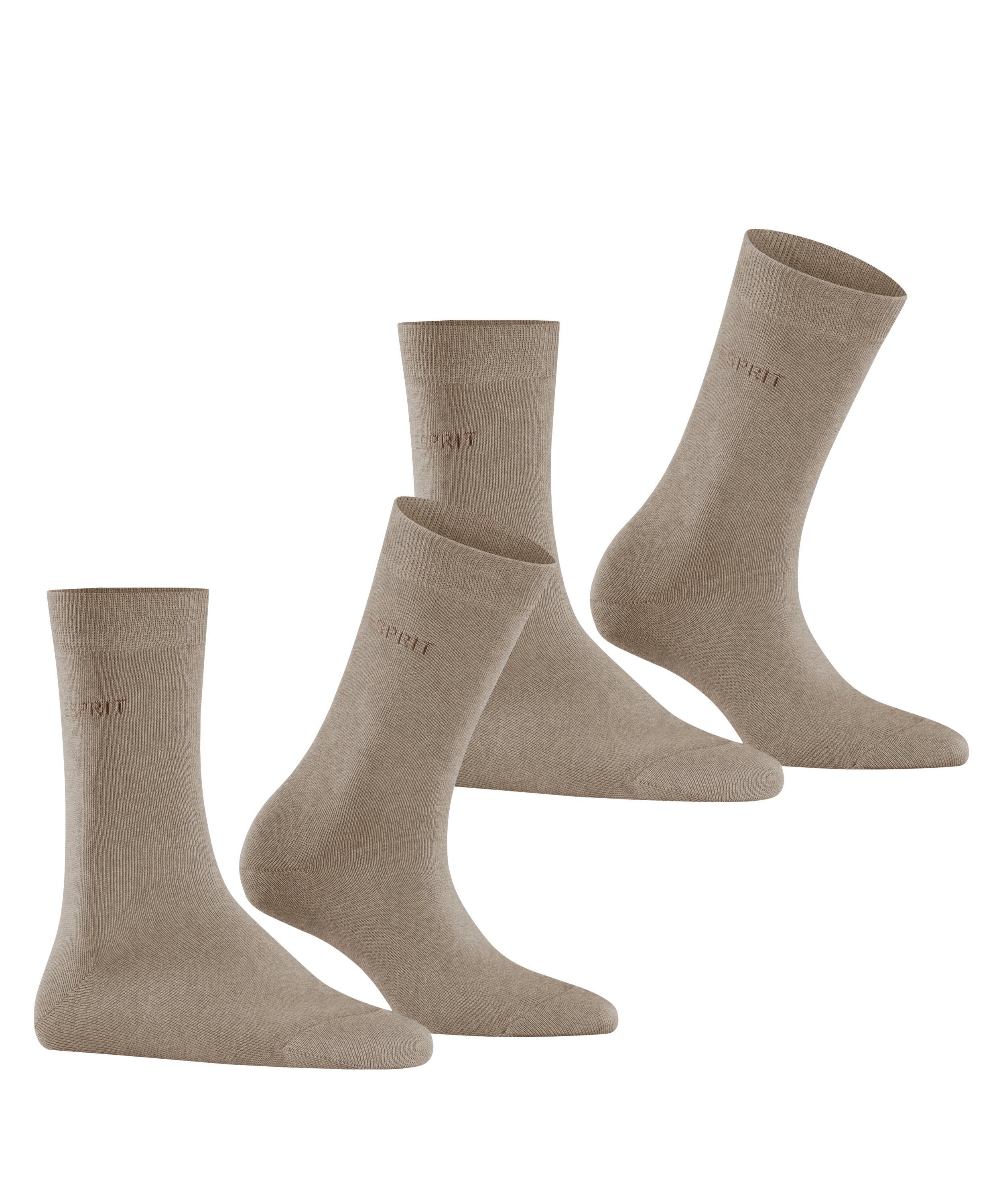 Esprit Damen Socken Uni 2er Pack günstig online kaufen