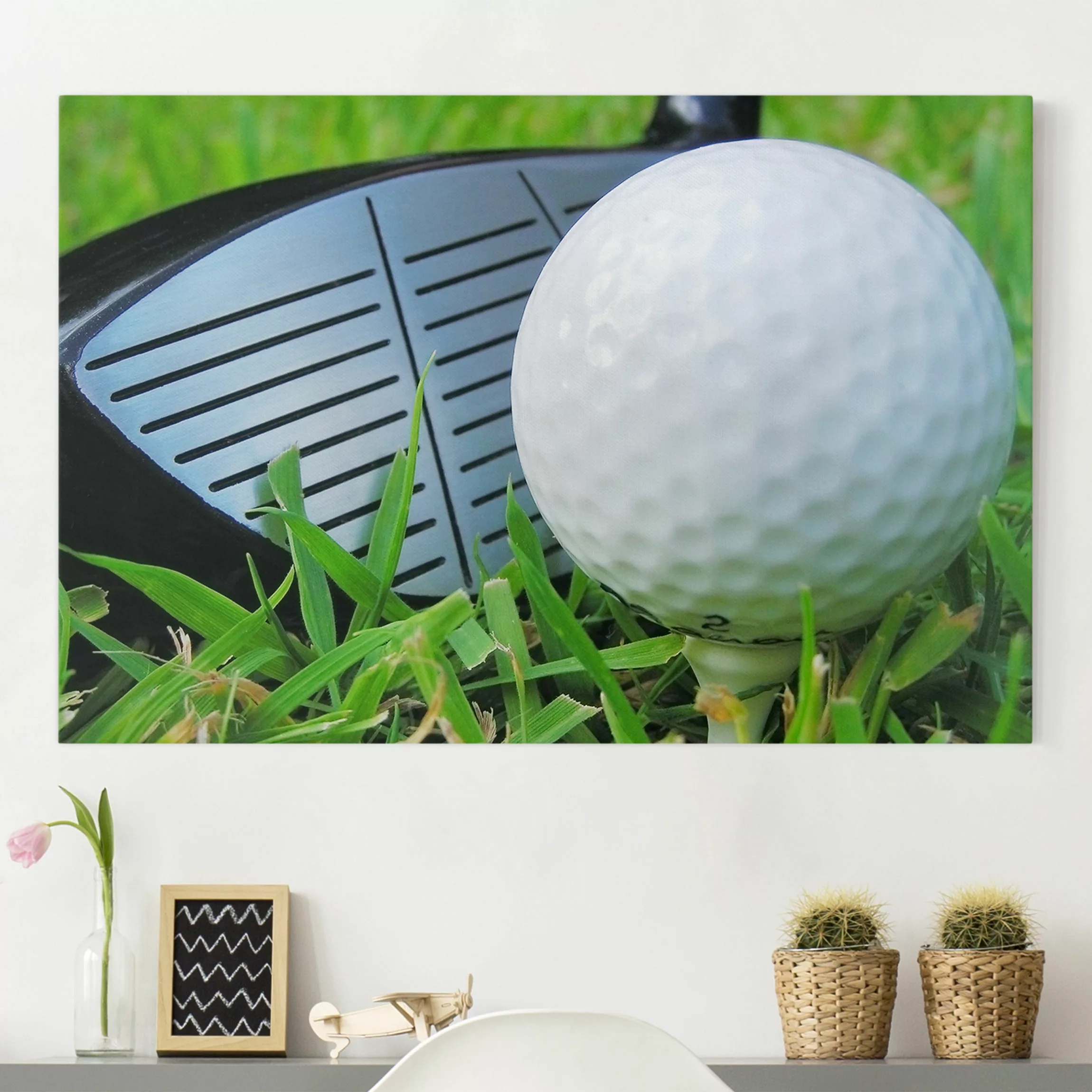 Leinwandbild Sport - Querformat Playing Golf günstig online kaufen