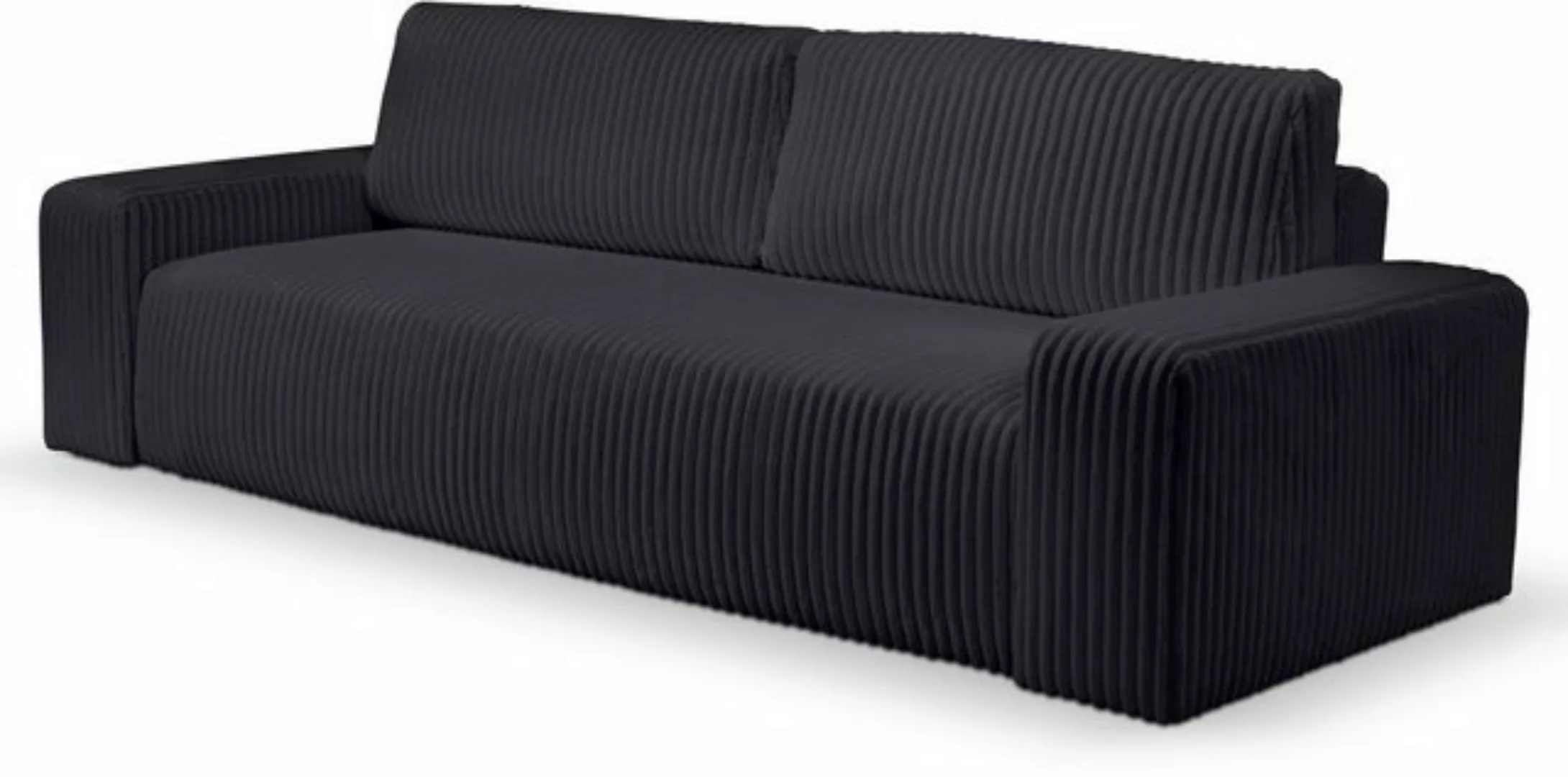 WERK2 Schlafsofa "Hugo", Design 2-Sitzer Sofa in Cord mit Schlaffunktion & günstig online kaufen