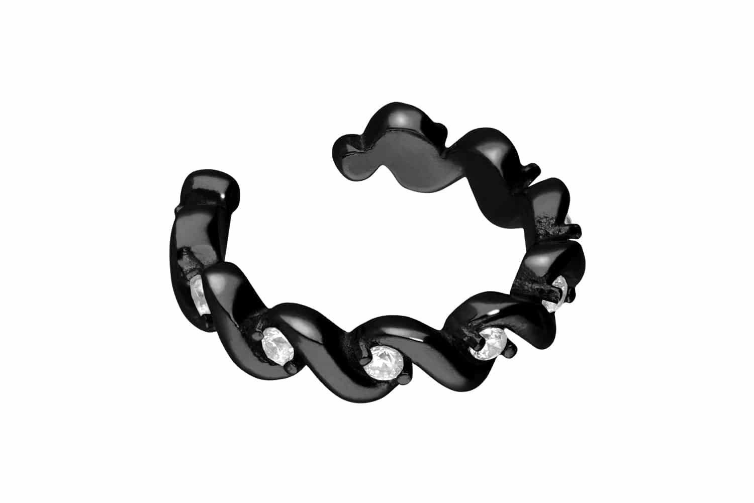 PIERCINGLINE Fake-Ear-Plug Chirurgenstahl Fake Ohrring GEFLOCHTEN günstig online kaufen