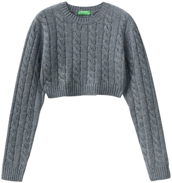 United Colors of Benetton Strickpullover in cropped-length günstig online kaufen