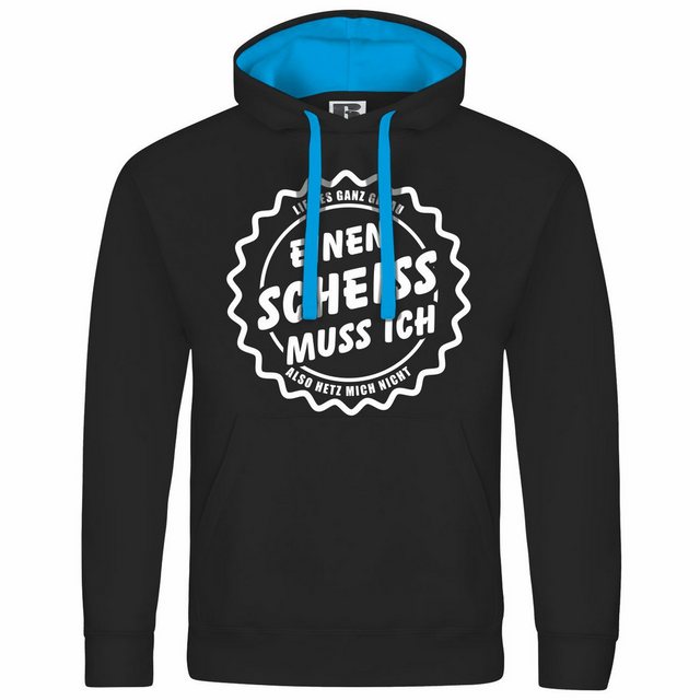 deinshirt Kapuzenpullover Herren Kapuzenpullover Einen Scheiß muss Ich Mit günstig online kaufen