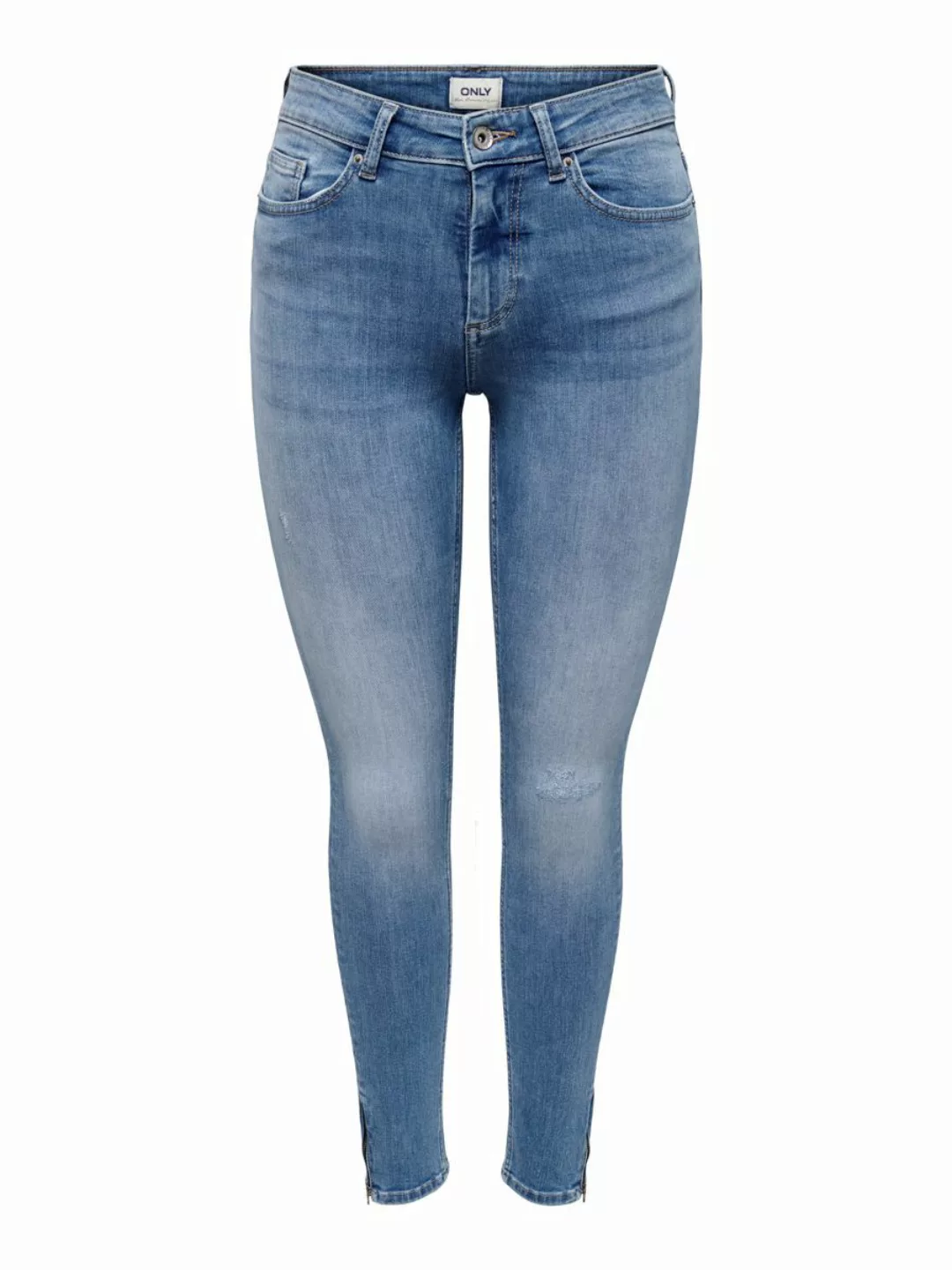 Only Damen Jeans ONLBLUSH MID SK TAI848 - Skinny Fit - Blau - Light Medium günstig online kaufen