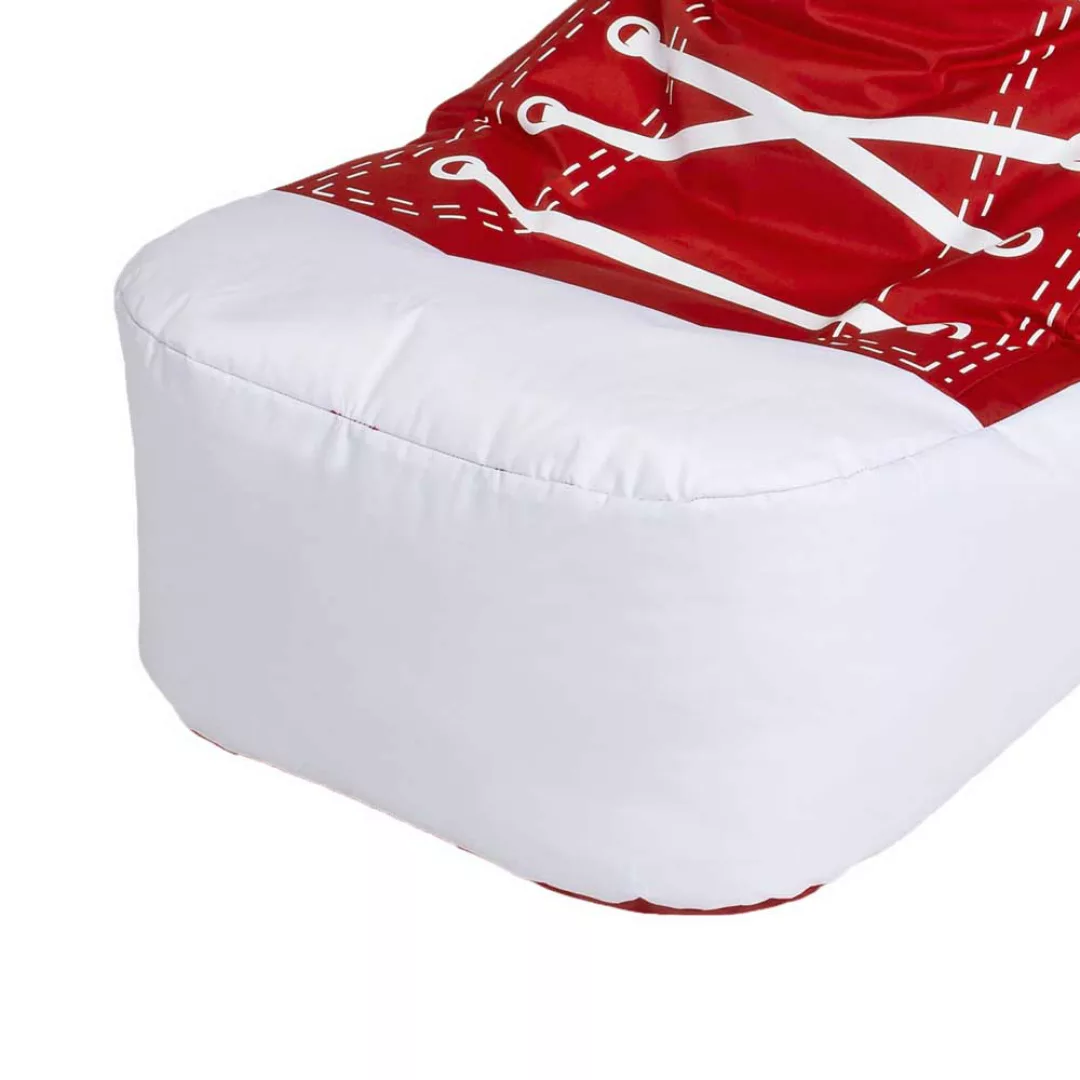Sitzsack im Sneaker Design Rot Weiß günstig online kaufen