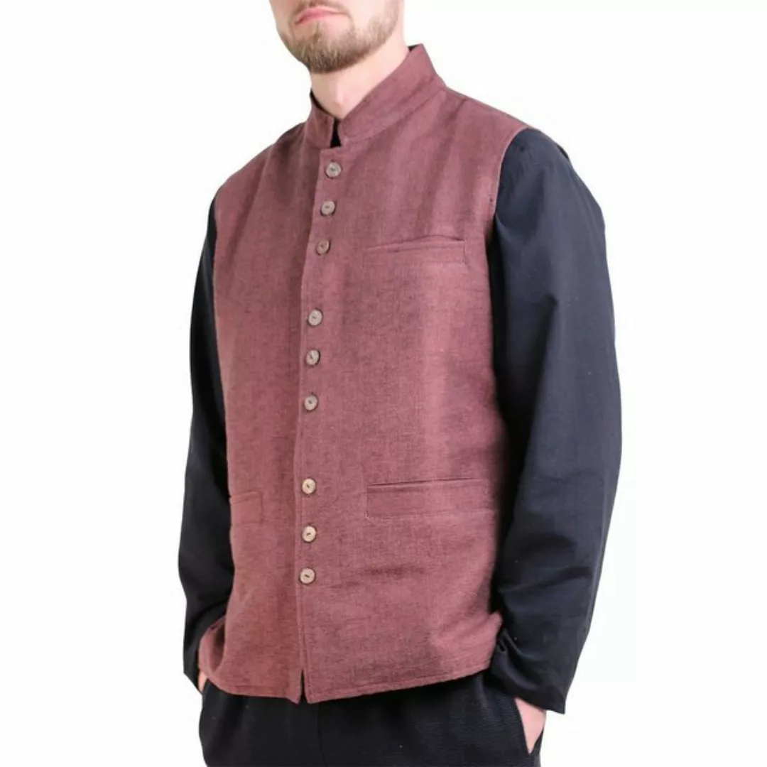 KUNST UND MAGIE Kurzweste Kunst und Magie Traditionelle Nepal Gilet Herren günstig online kaufen