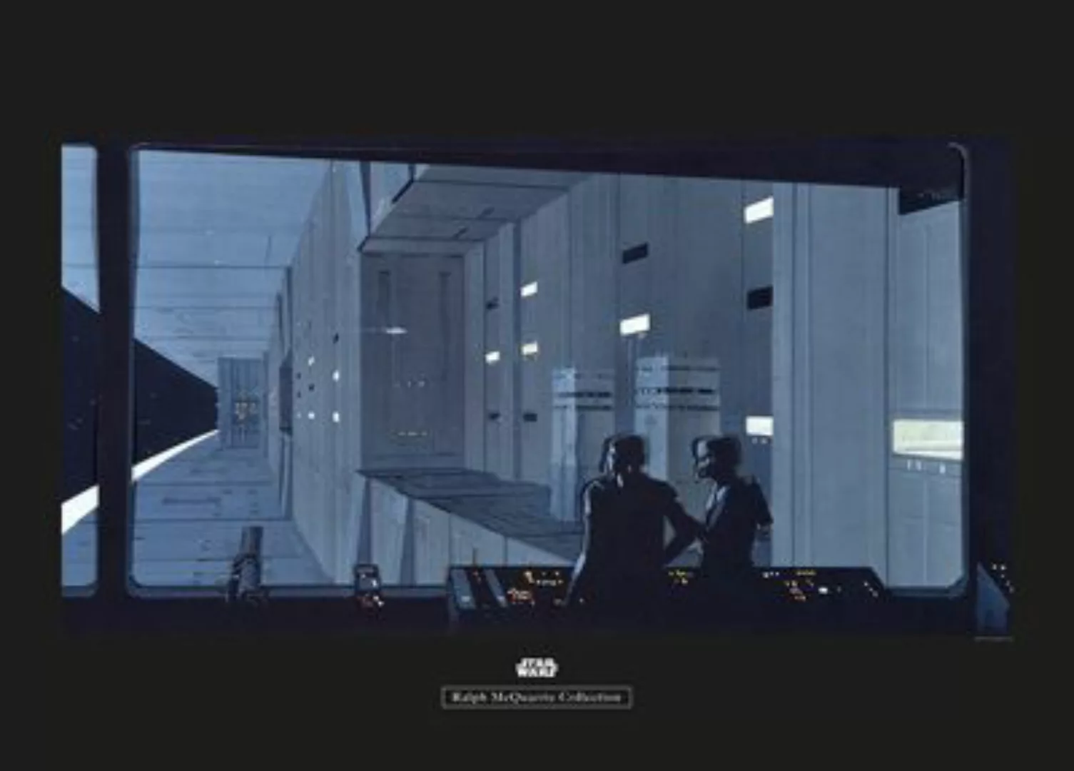 KOMAR Wandbild - Star Wars Classic RMQ Death Star Control - Größe: 70 x 50 günstig online kaufen