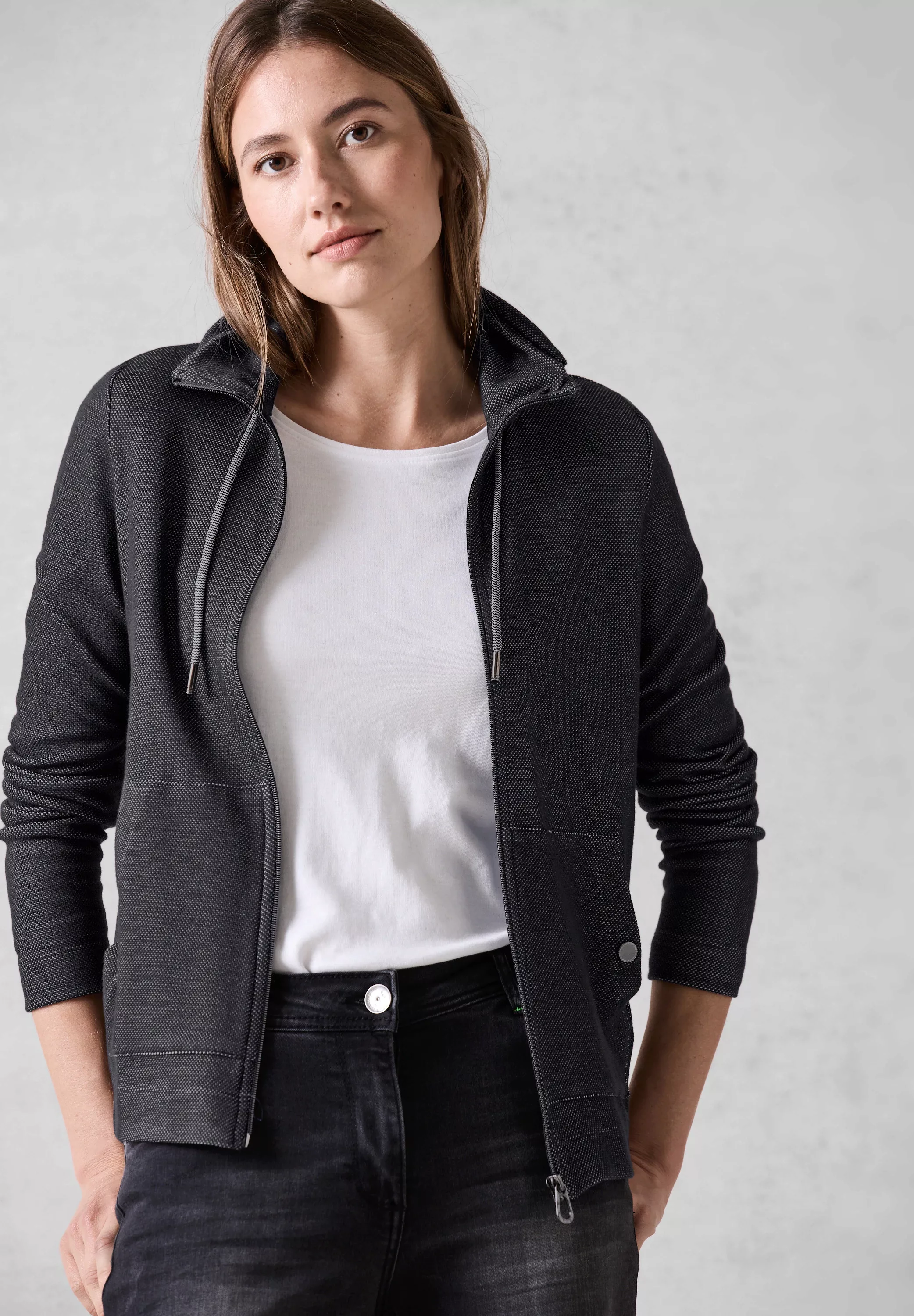 Cecil Sweatjacke mit Tunnelzug günstig online kaufen