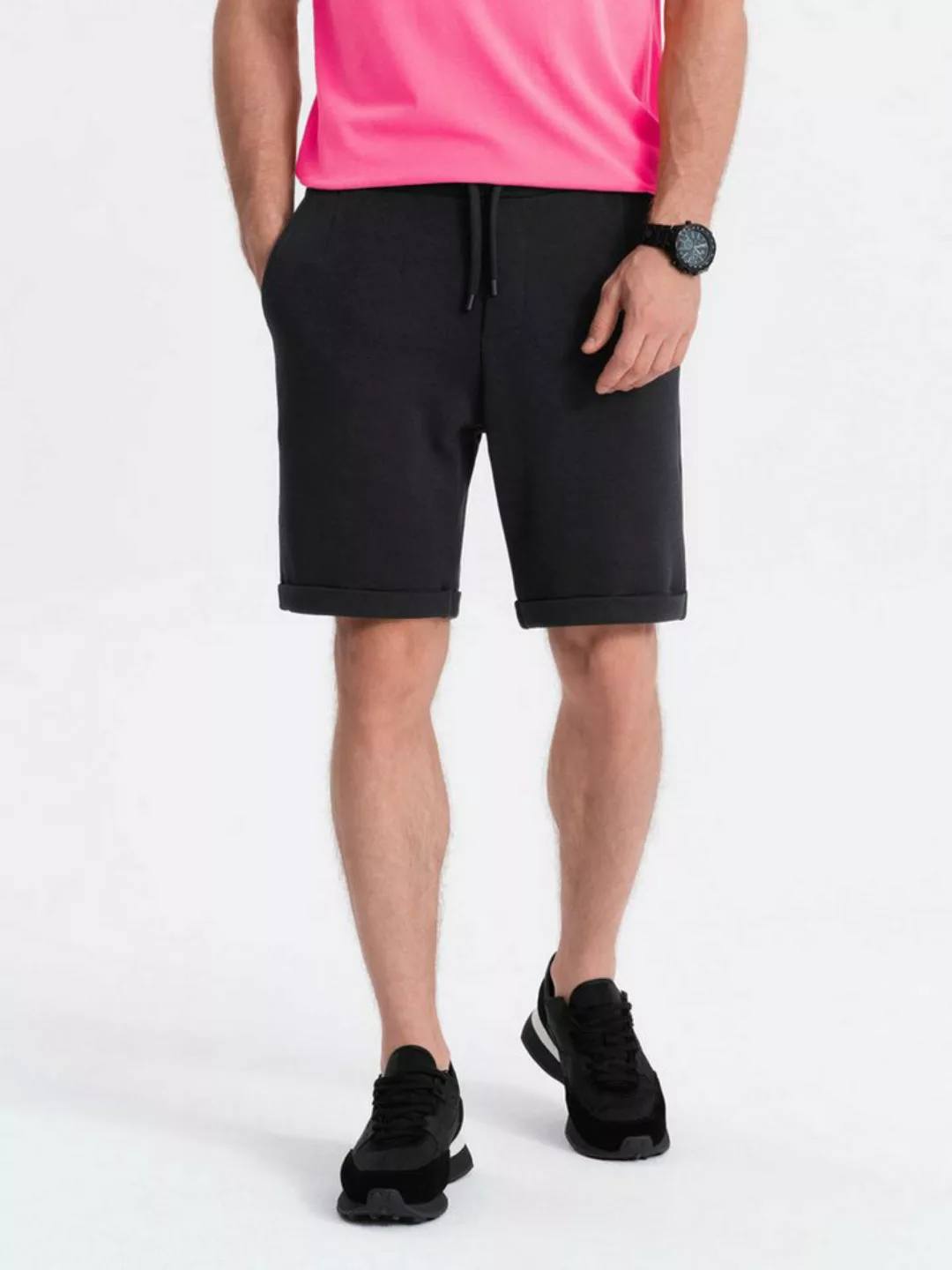 OMBRE Sweatshorts Herren-Sweatshorts mit elastischem Bund günstig online kaufen