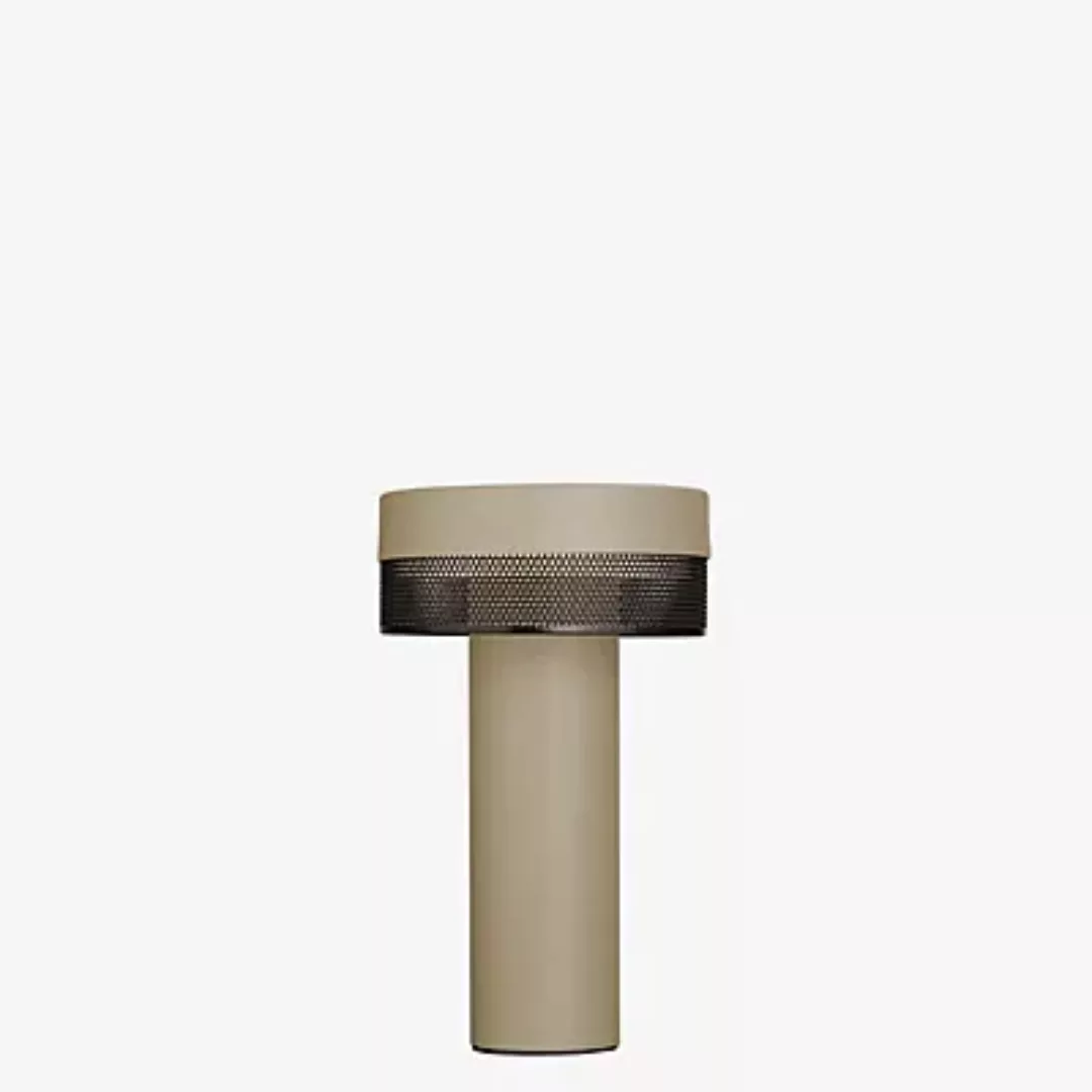 LED-Tischlampe Mesh Akku, Höhe 24cm, sand/schwarz günstig online kaufen
