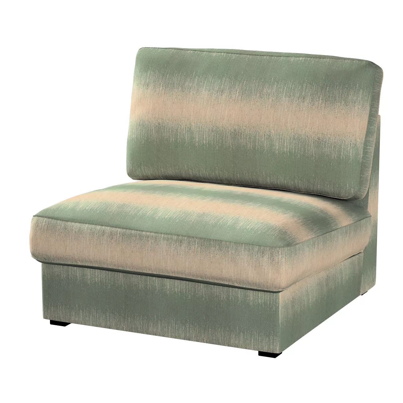 Bezug für Kivik Sessel nicht ausklappbar, grün-beige, Bezug für Sessel Kivi günstig online kaufen