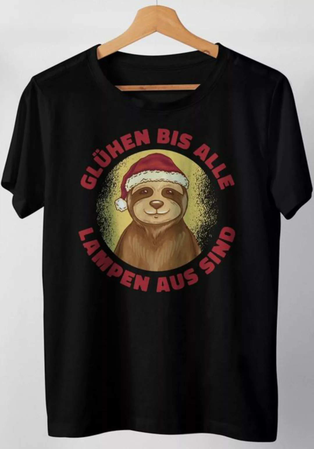 Art & Detail Shirt T-Shirt Weihnachten Glühen bis alle Lampen aus sind Mr X günstig online kaufen