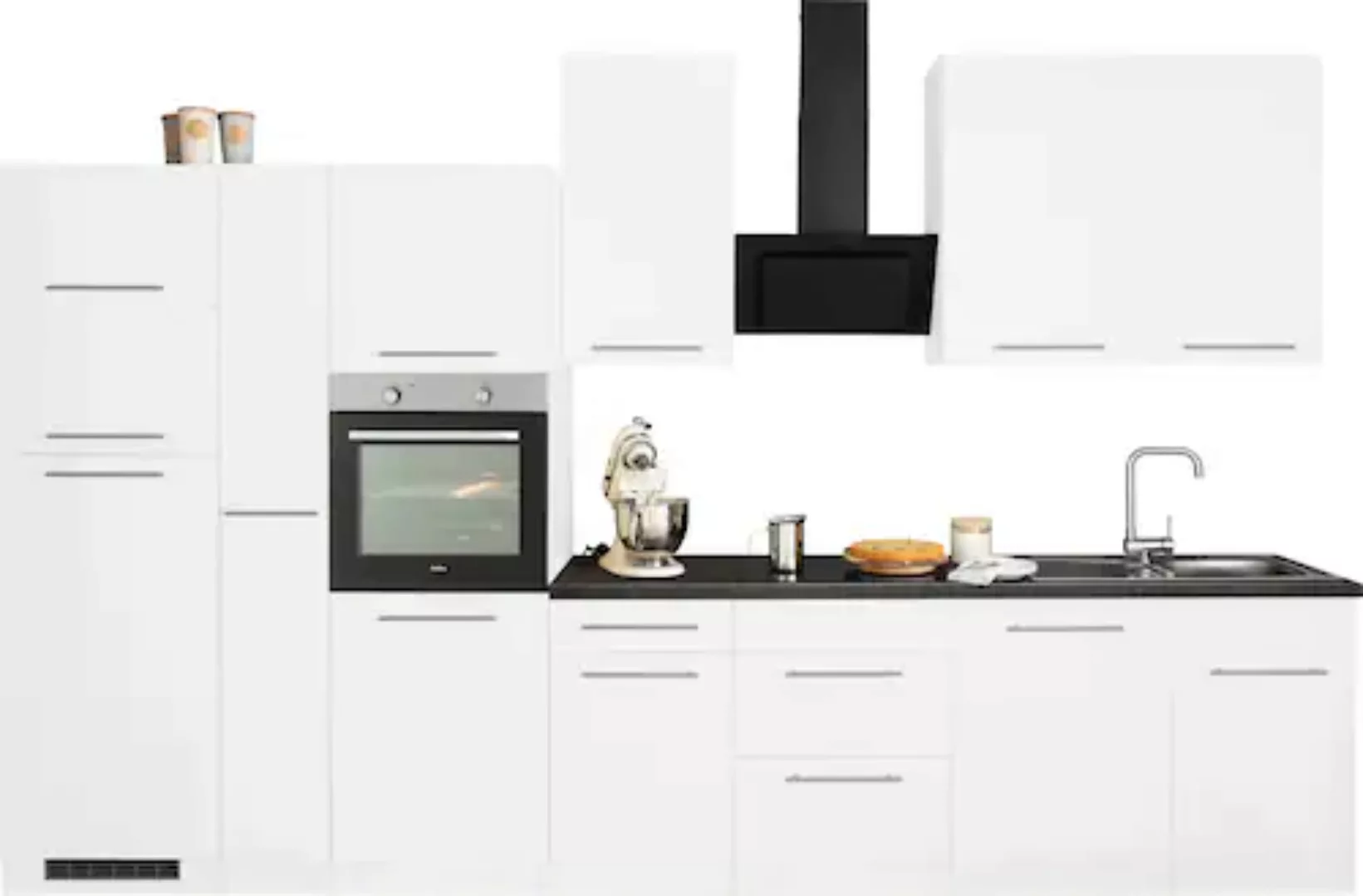 wiho Küchen Küchenzeile »Unna«, mit E-Geräten, Breite 370 cm günstig online kaufen