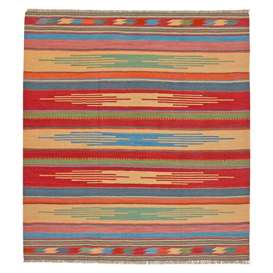 PersaTepp Teppich Kelim Gashgai bunt B/L: ca. 132x145 cm günstig online kaufen