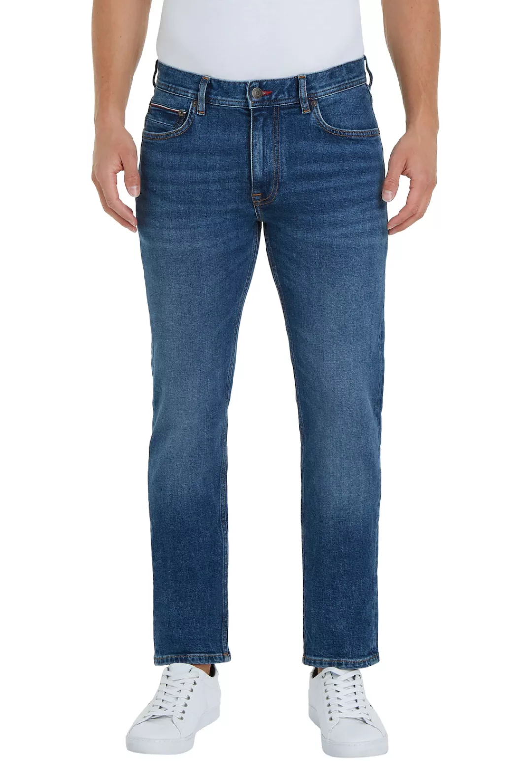 Tommy Hilfiger Straight-Jeans "STRAIGHT DENTON STR CREST INDIGO" günstig online kaufen