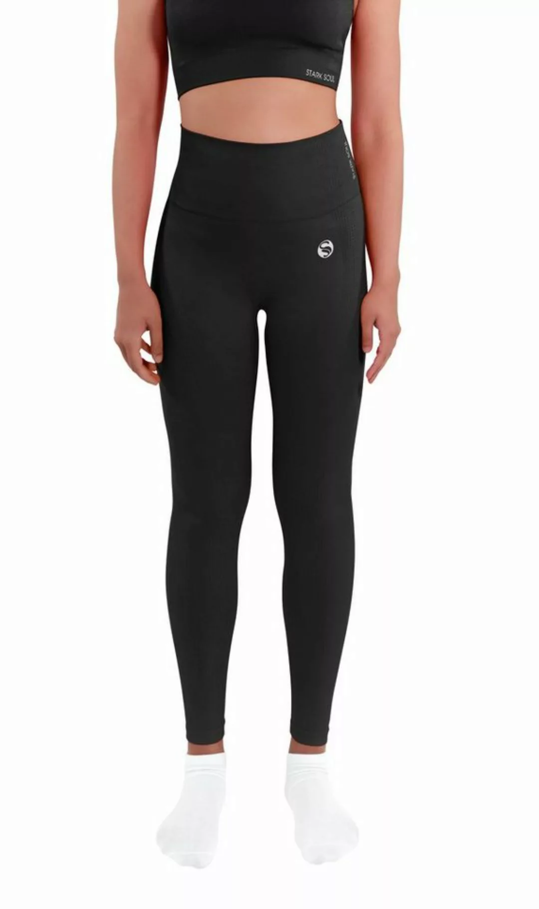 Stark Soul® Highwaist Leggings Sport Leggings "reflect" mit hohem breitem B günstig online kaufen