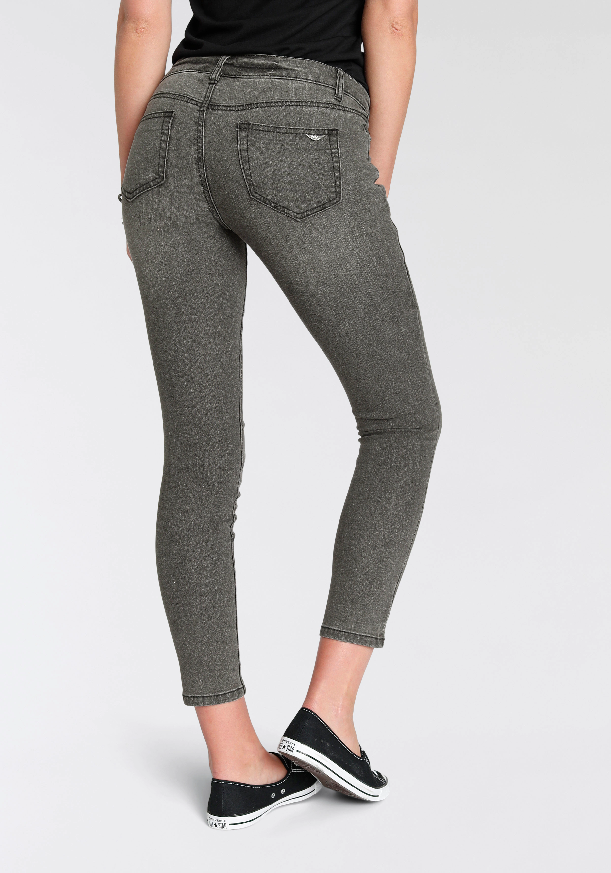 Arizona 7/8-Jeans "mit Keileinsätzen", Low Waist günstig online kaufen