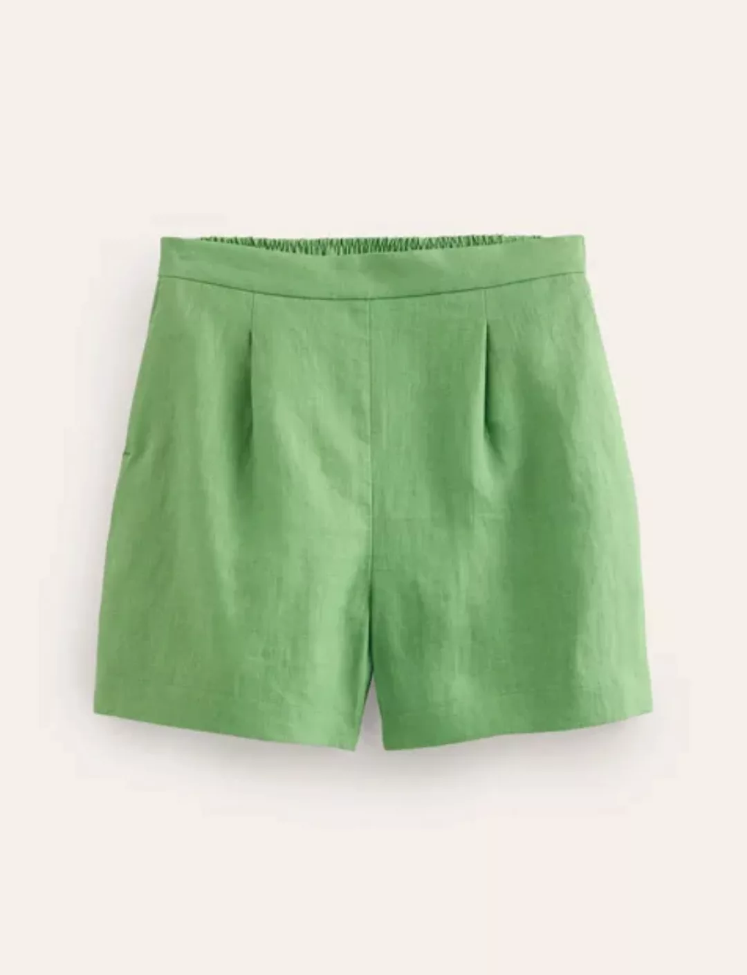 Hampstead Shorts aus Leinen Damen Boden, Grün günstig online kaufen
