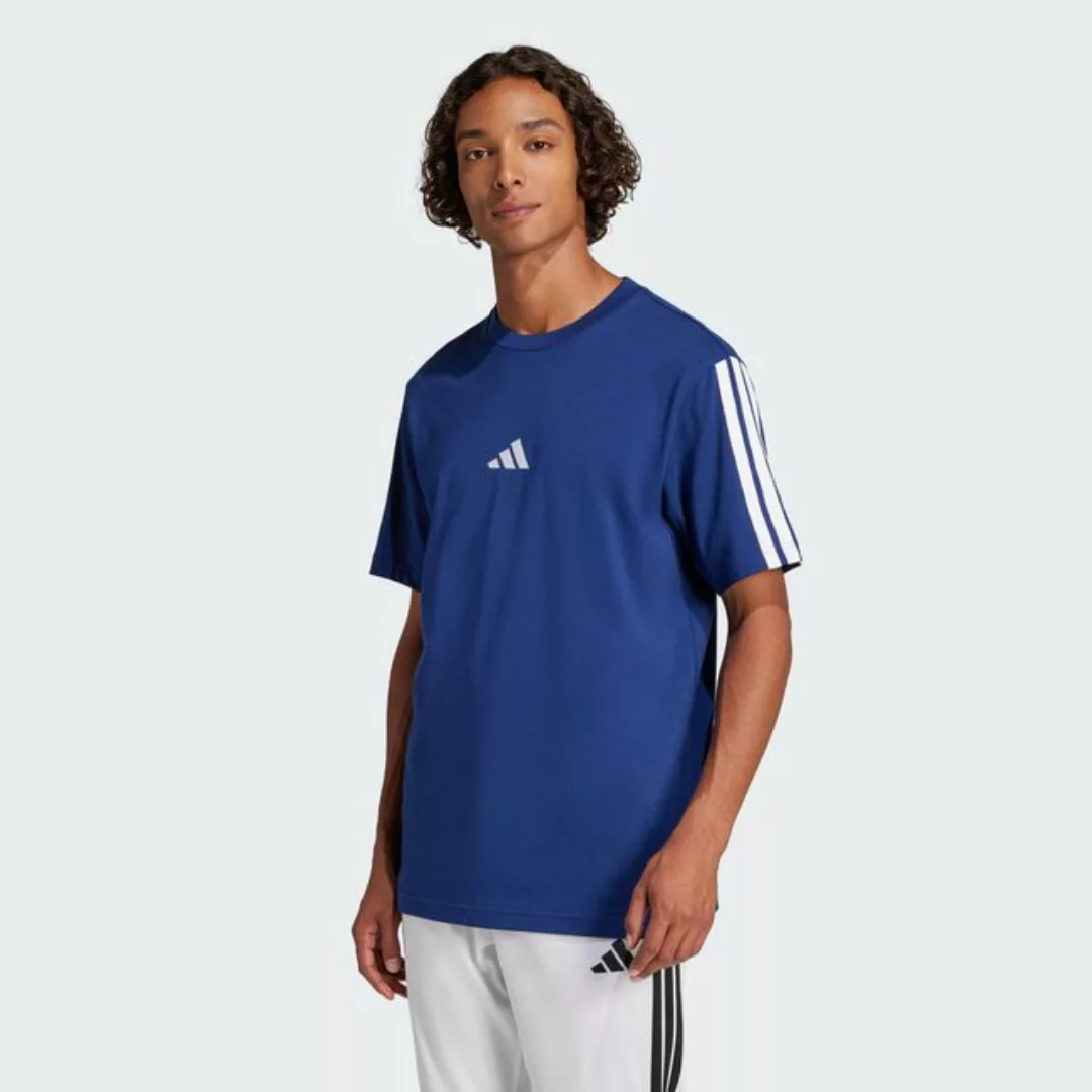 adidas Sportswear Poloshirt ESSENTIALS 3-STREIFEN SINGLE JERSEY T-SHIRT günstig online kaufen