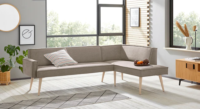 exxpo - sofa fashion Eckbank "Lungo, moderne Kedernaht, bequem und elegant, günstig online kaufen
