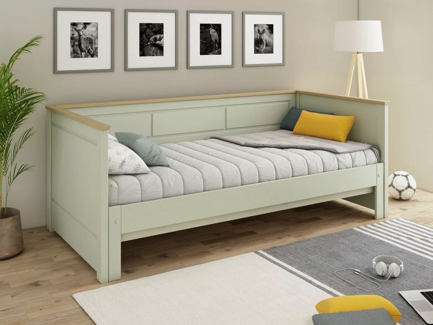 Lüttenhütt Funktionsbett " ERIK " TOPSELLER! Daybed, Kinderbett, Massivholz günstig online kaufen