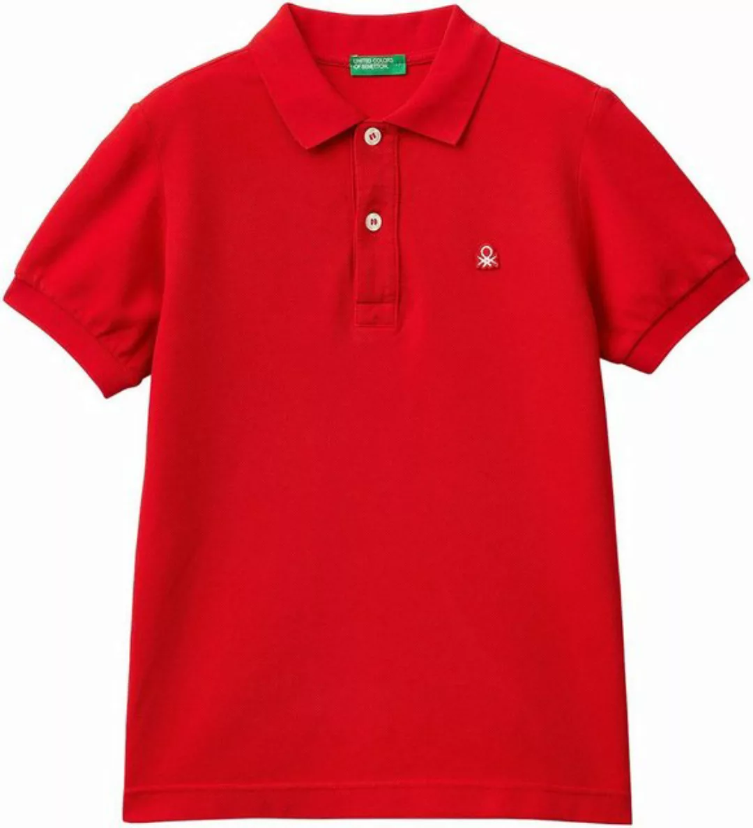 United Colors of Benetton Poloshirt mit Markenlabel günstig online kaufen