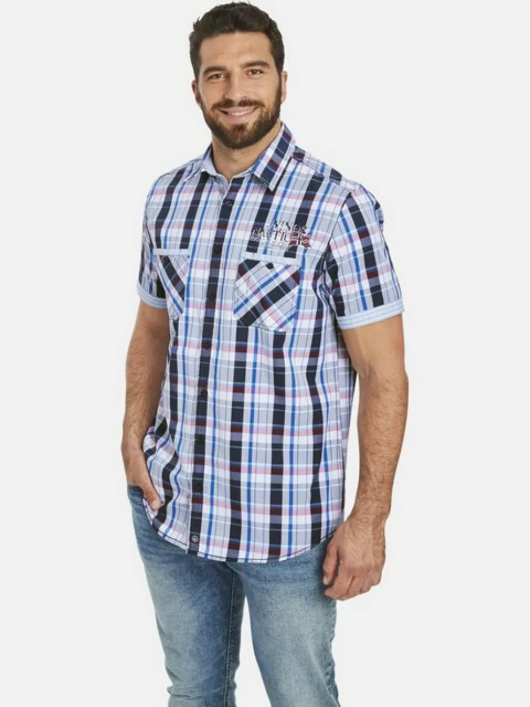 Jan Vanderstorm Kurzarmhemd WENTZEL mit zwei Brusttaschen günstig online kaufen