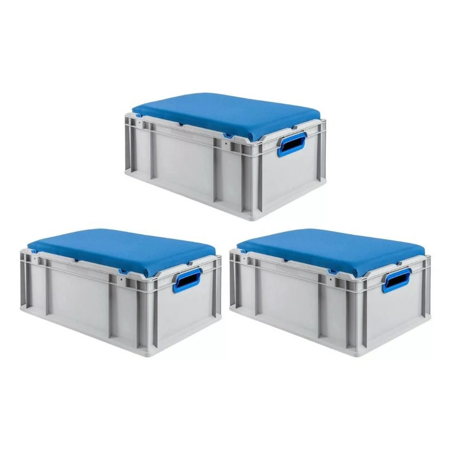 PROREGAL SparSet 3x Eurobox NextGen Seat Box Blau HxBxT 265 x 40 x 60 cm 44 günstig online kaufen