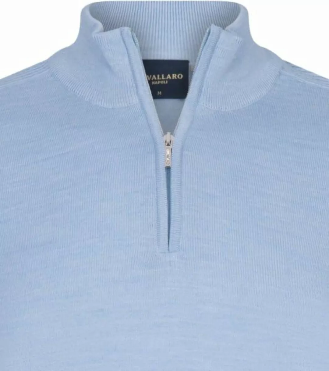 Cavallaro Palio Half Zip Pullover Wool Blend Hellblau - Größe XXL günstig online kaufen