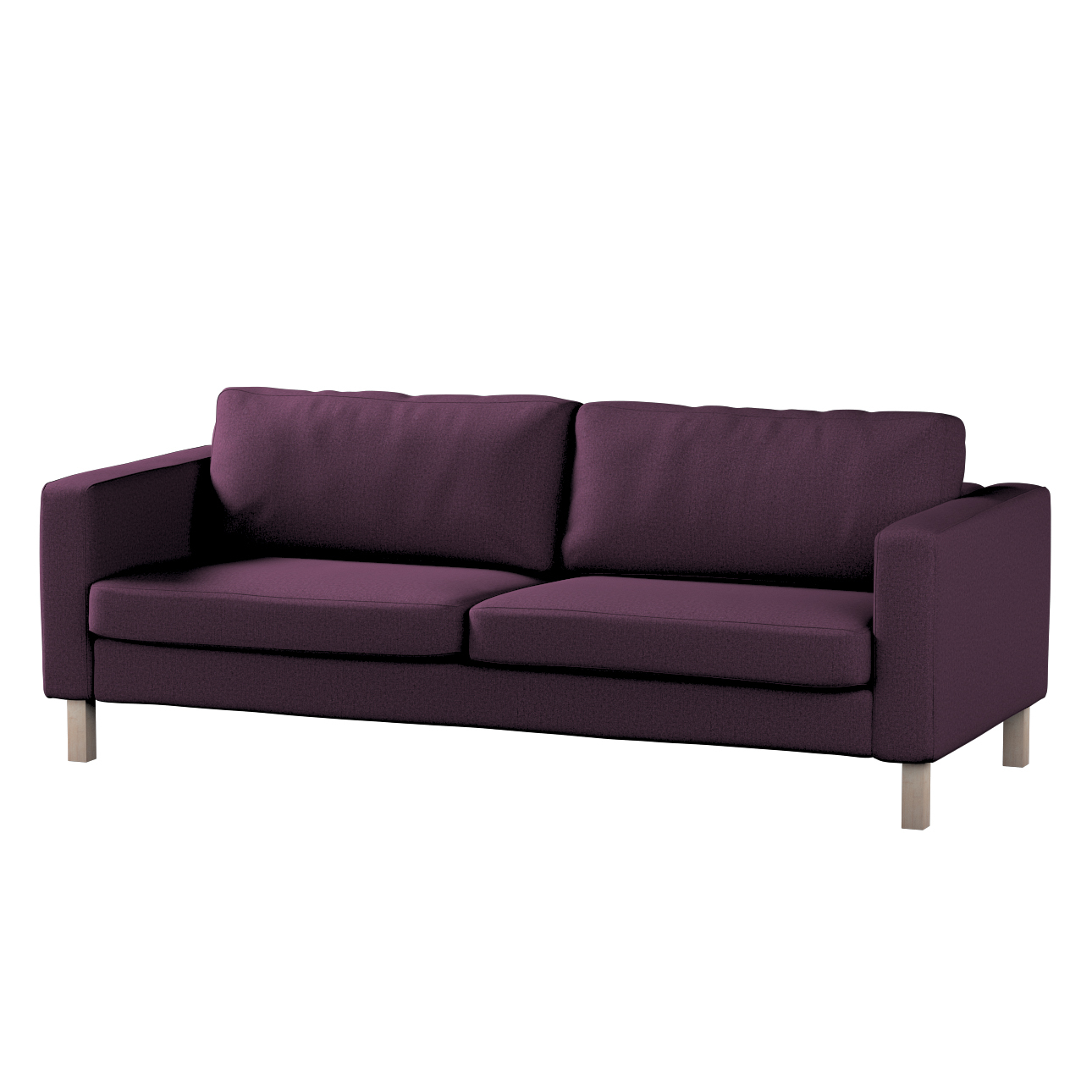 Bezug für Karlstad 3-Sitzer Sofa nicht ausklappbar, kurz, pflaume, Bezug fü günstig online kaufen