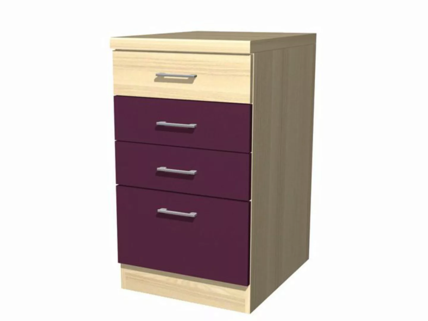 Flex-Well Schubkasten-Unterbau Schubkastenschrank Küche - 50 cm breit - Aub günstig online kaufen