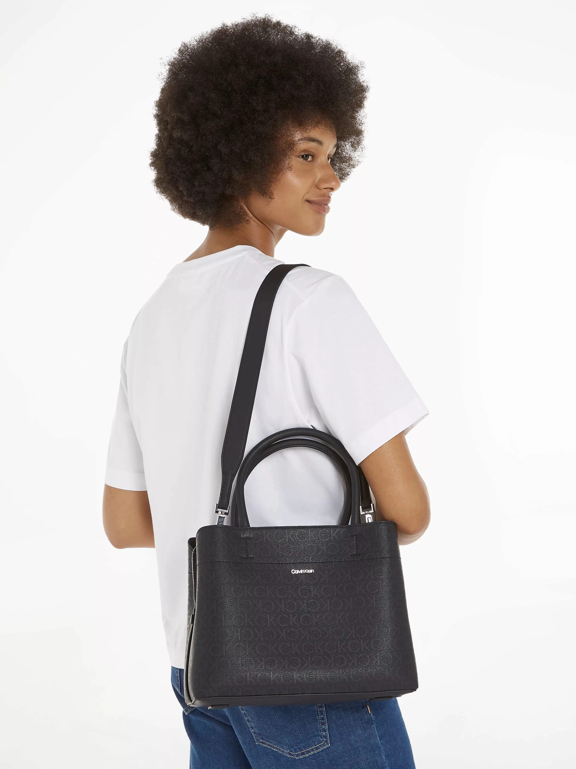 Calvin Klein Shopper "BUSINESS MEDIUM TOTE EPI MONO", Handtasche Damen Tasc günstig online kaufen