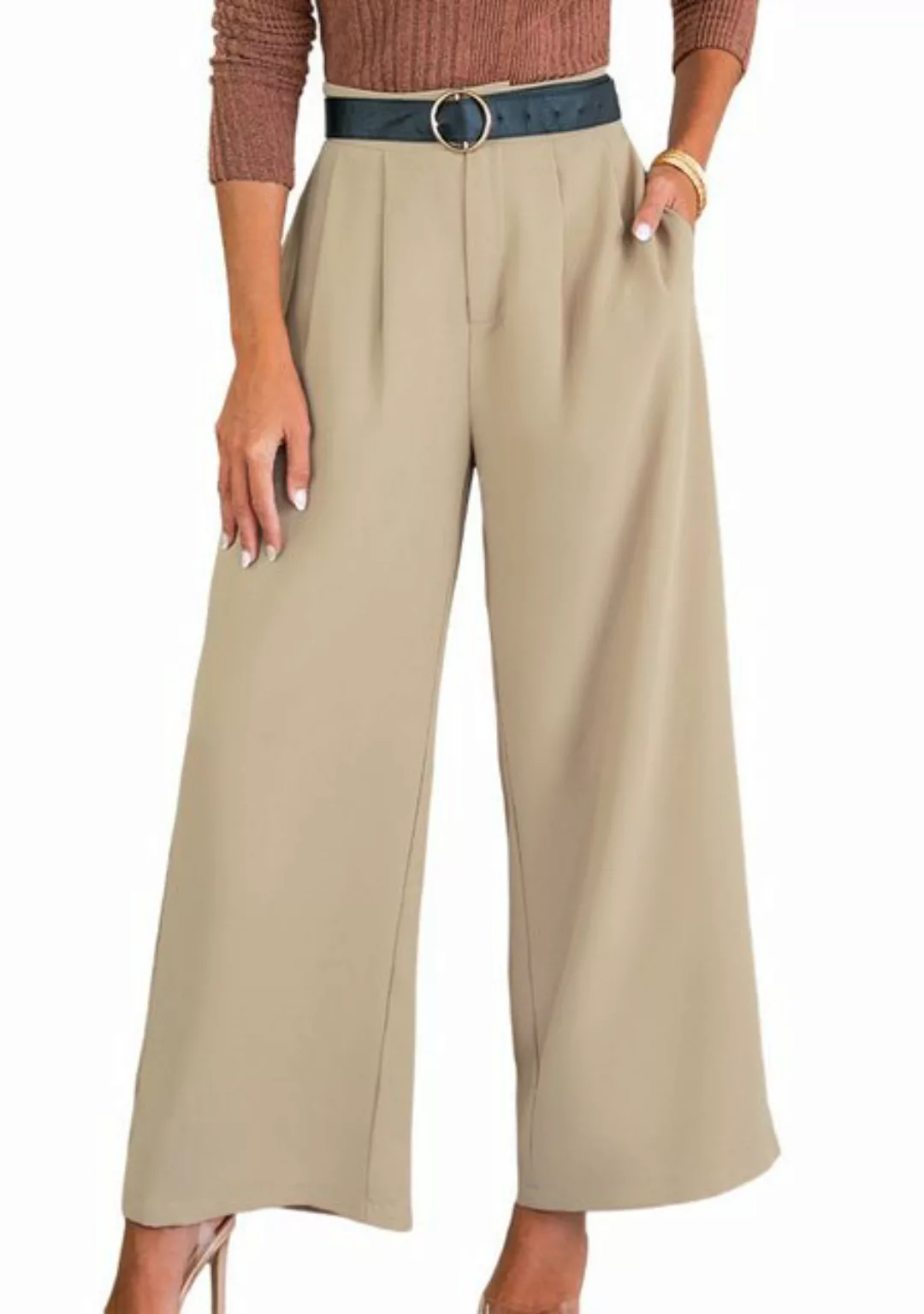 Cupshe Stoffhose straight-leg trousers with pintuck günstig online kaufen