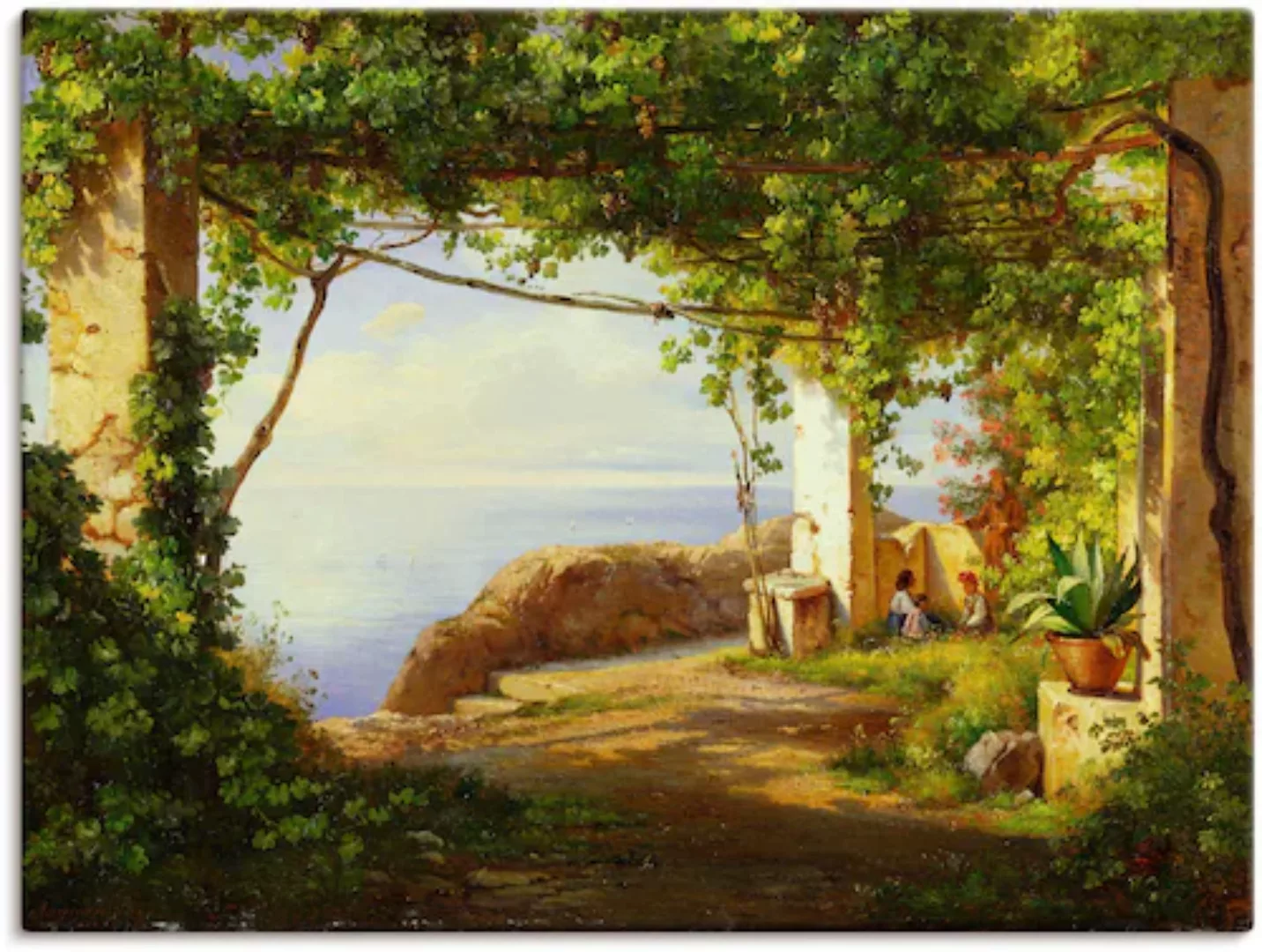 Artland Wandbild »Sorrento. 1875«, Garten, (1 St.), als Leinwandbild in ver günstig online kaufen