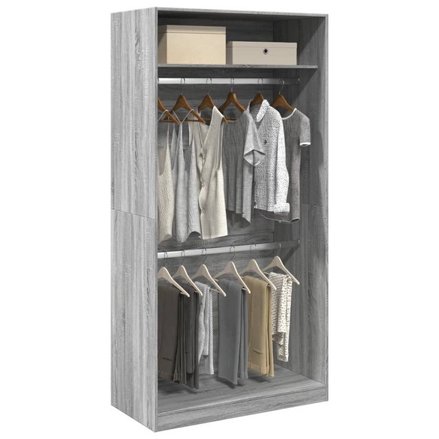 vidaXL Kleiderschrank Kleiderschrank Grau Sonoma 100x50x200 cm Spanplatte günstig online kaufen