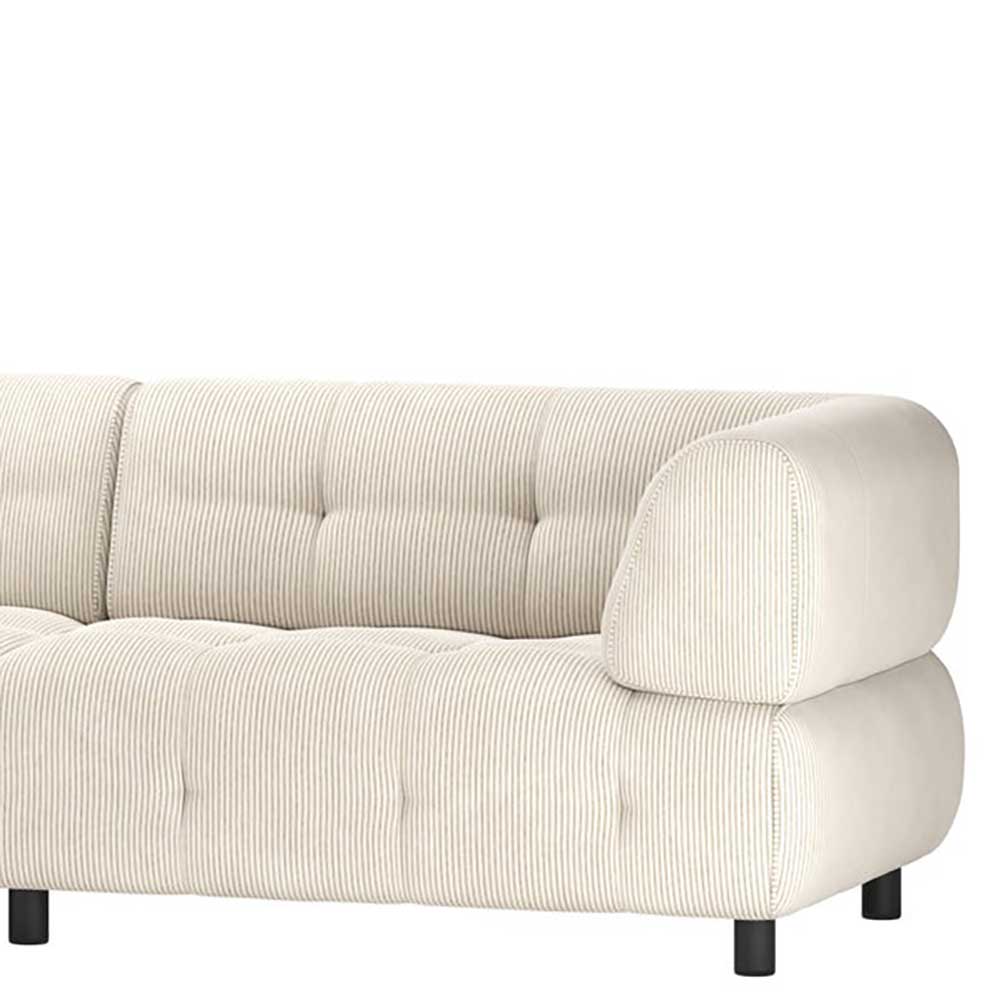 Ecksofa Sofa aus Cord mit Armlehnen (dreiteilig) günstig online kaufen