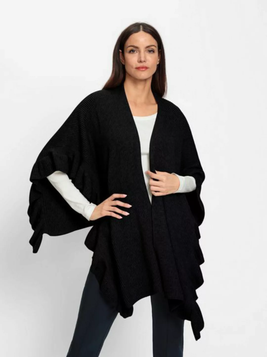 heine Strickponcho Strickponcho Länge ca. 62 cm günstig online kaufen